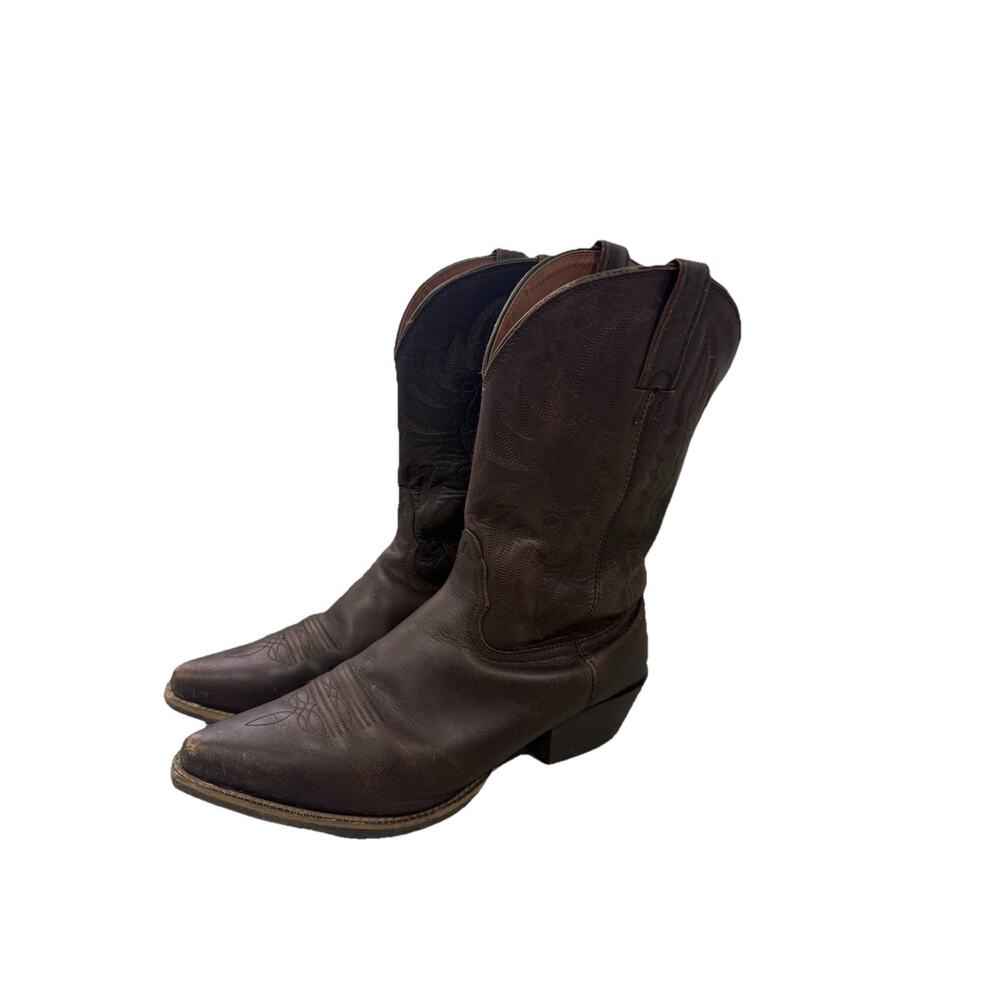 Nocona Brown Leather Cowboy Western Boots NL1113 Womens Size 10B READ